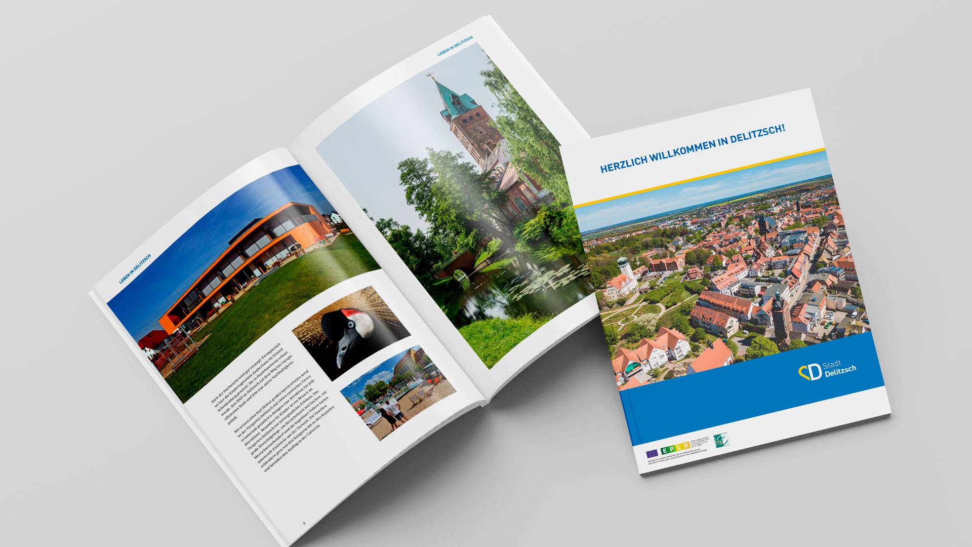 Print Design Imagebroschüre Stadt Delitzsch