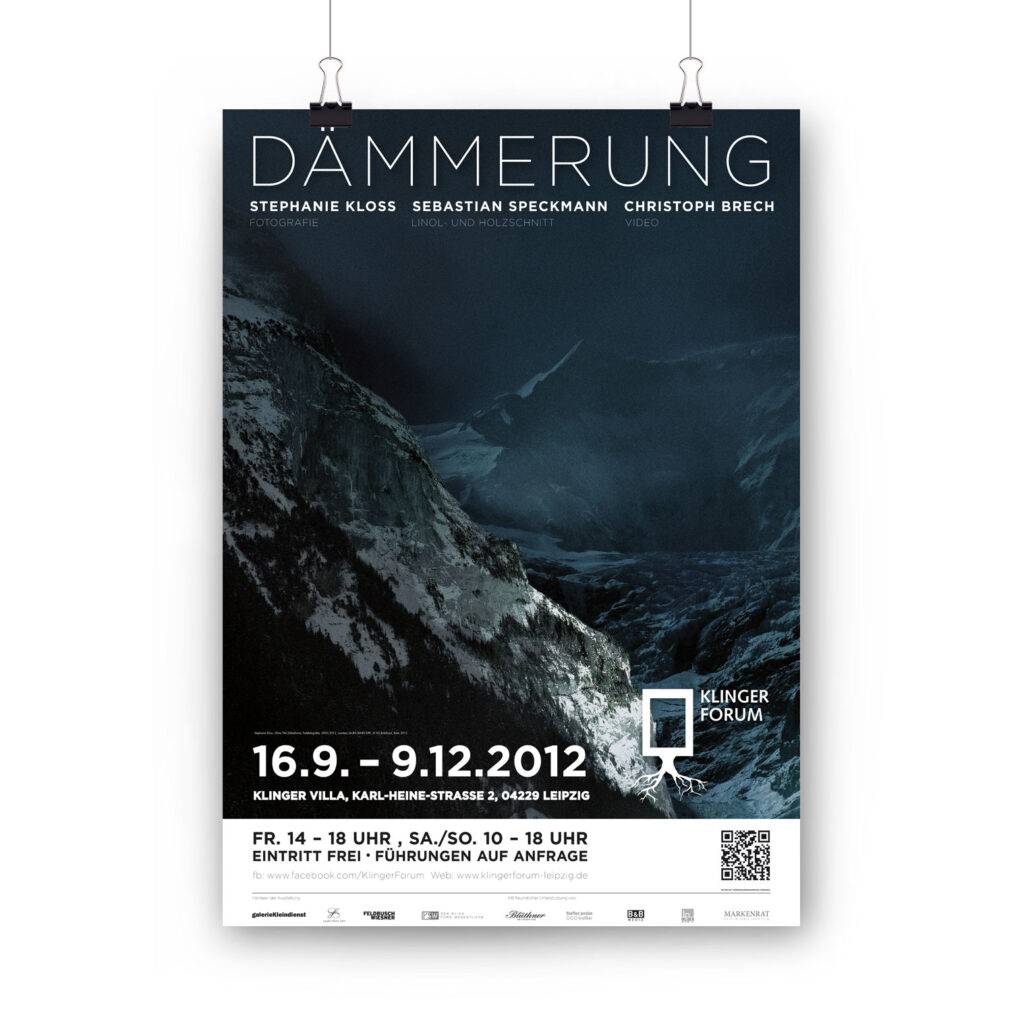 Corporate Design Klinger Forum Plakat Dämmerung