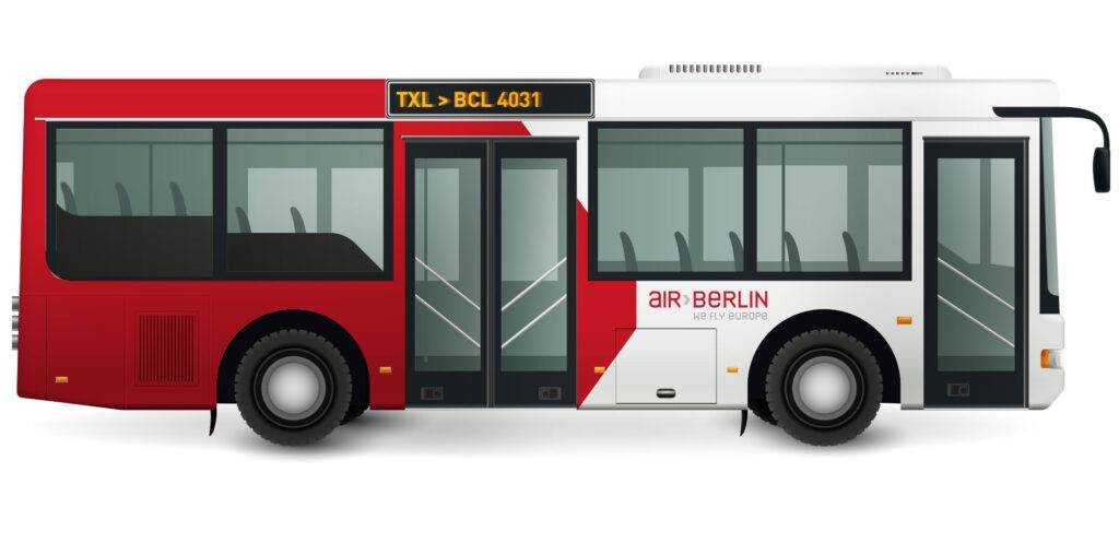 Air Berlin Branding Design Bus